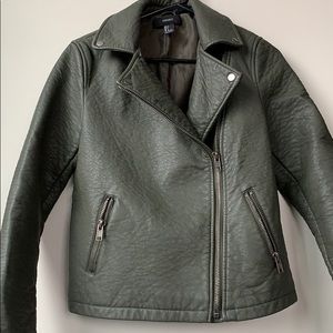 Green leather jacket (FOREVER 21)
